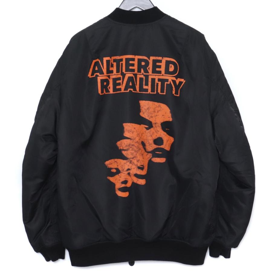 RAF SIMONS Classic bomber Detached print サイズ36 ブラック RAF SIMONS Classic bomber Detached print サイズ36 ブラック