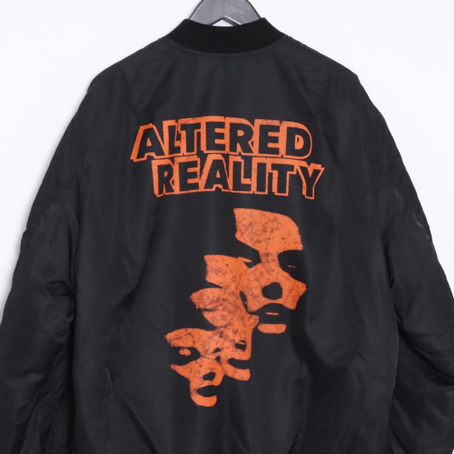 RAF SIMONS Classic bomber Detached print サイズ36 ブラック RAF SIMONS Classic bomber Detached print サイズ36 ブラック