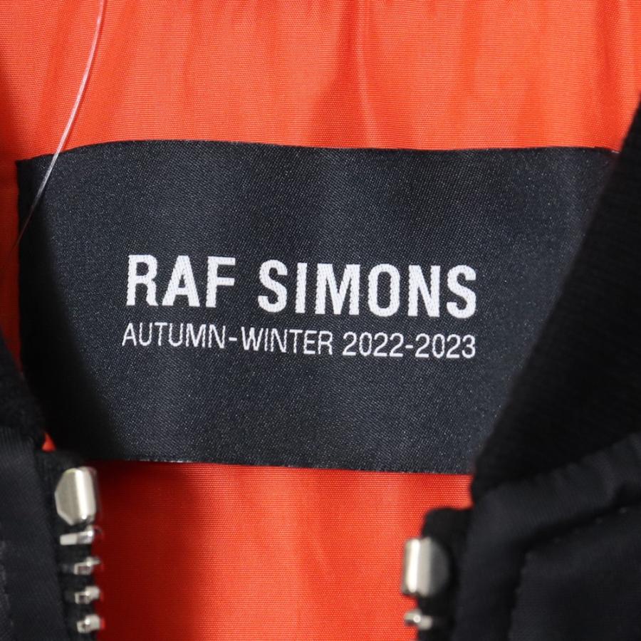 RAF SIMONS Classic bomber Detached print サイズ36 ブラック RAF SIMONS Classic bomber Detached print サイズ36 ブラック