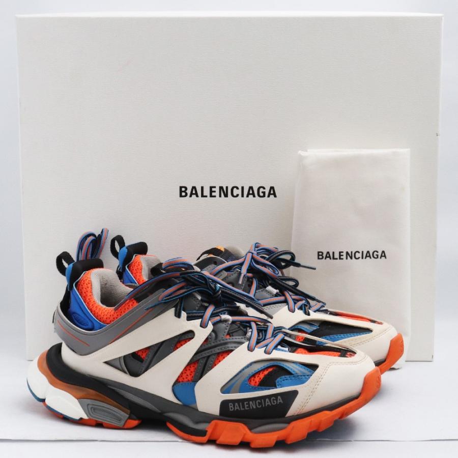 BALENCIAGA トラックトレーナースニーカー サイズ42 オレンジ ブルー 