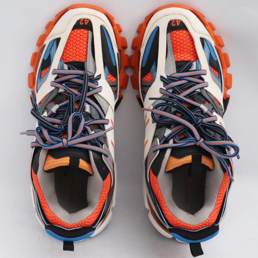 BALENCIAGA トラックトレーナースニーカー サイズ42 オレンジ ブルー 
