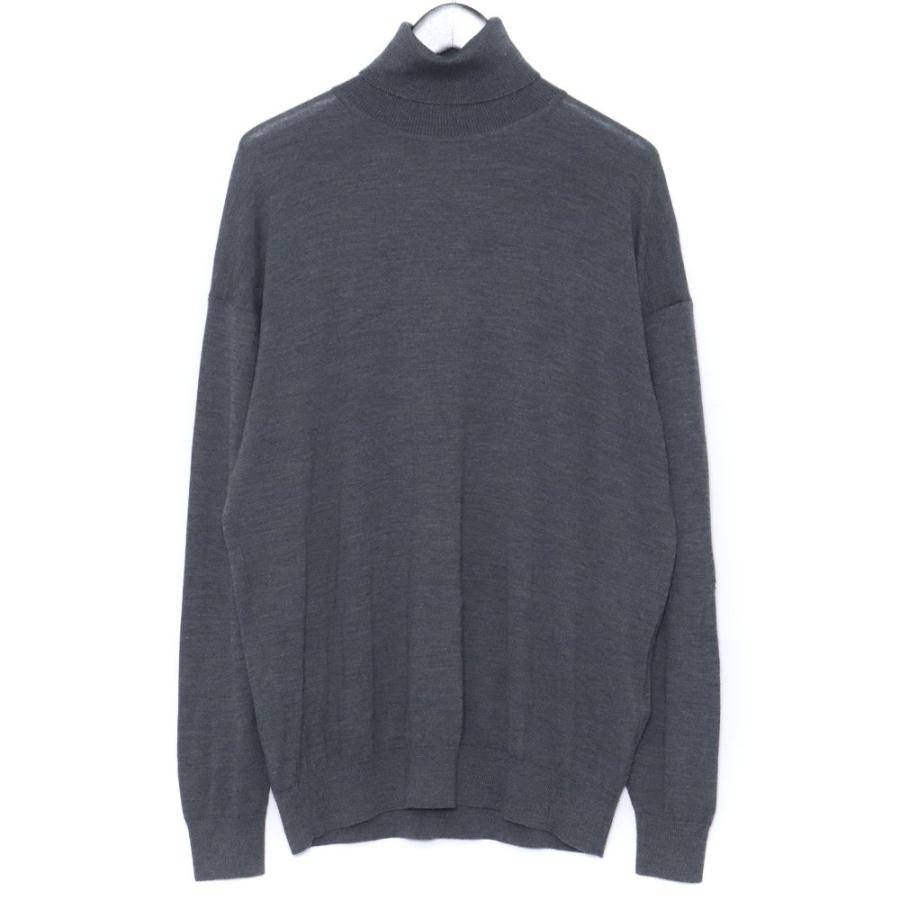 GRAPHPAPER High Gauge Neck Knit サイズ1 グレー GM203-80019B グラフ 