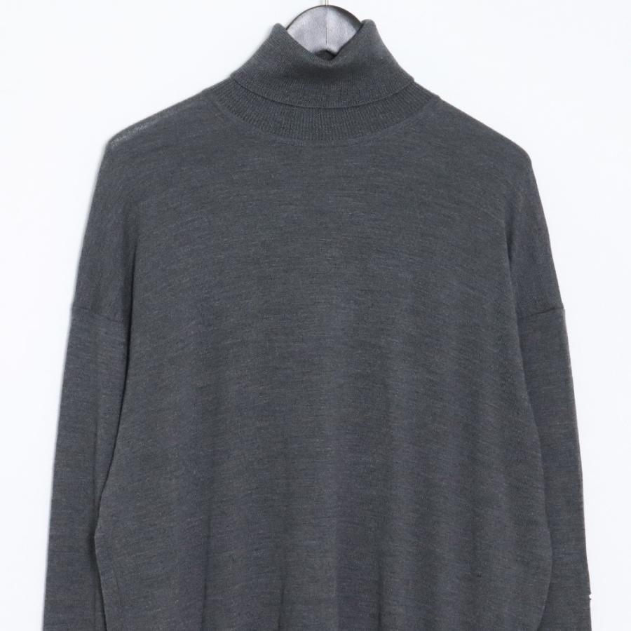 GRAPHPAPER High Gauge Neck Knit サイズ1 グレー GM203-80019B グラフ