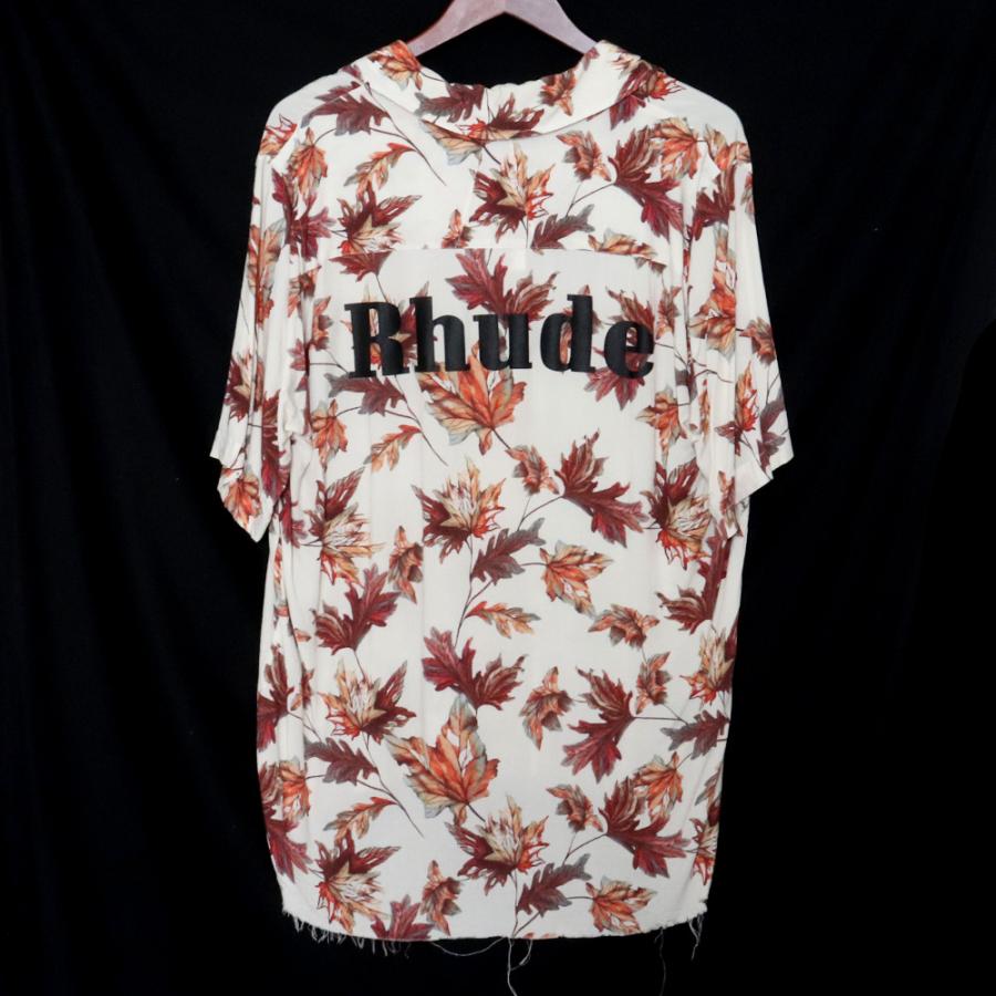 RHUDE White Autumn Leaves Shirt Sサイズ ベージュ ルード 半袖シャツ｜graiz｜02