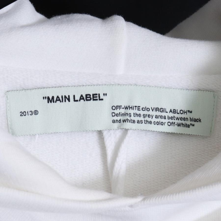 OFF-WHITE エアポートテープレイヤードパーカー Mサイズ ホワイト