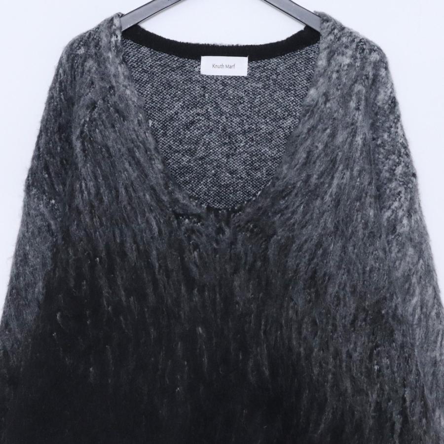 KNUTH MARF STUDIOUS別注 EX.Uneck knit pullover Fサイズ