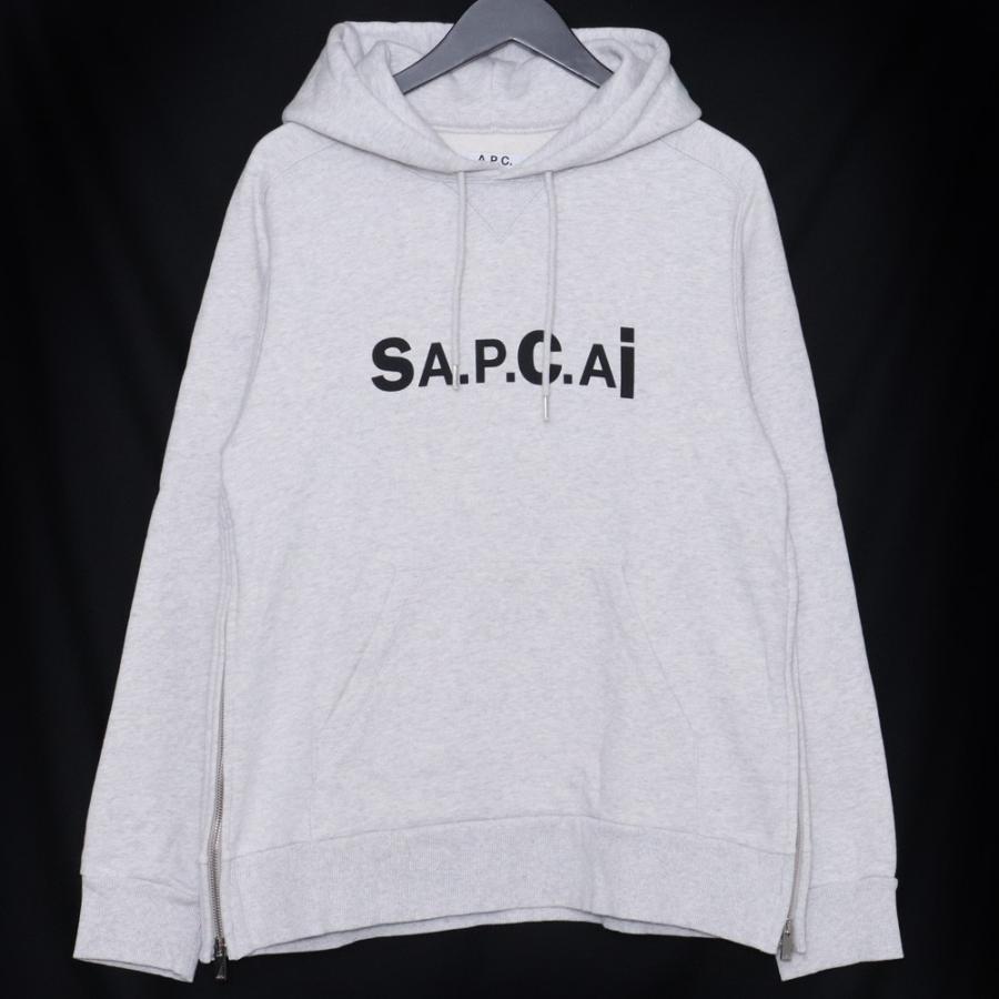 SACAI × A.P.C. HOODIE TAIYO Sサイズ グレー 21E2-COEON-M27655 