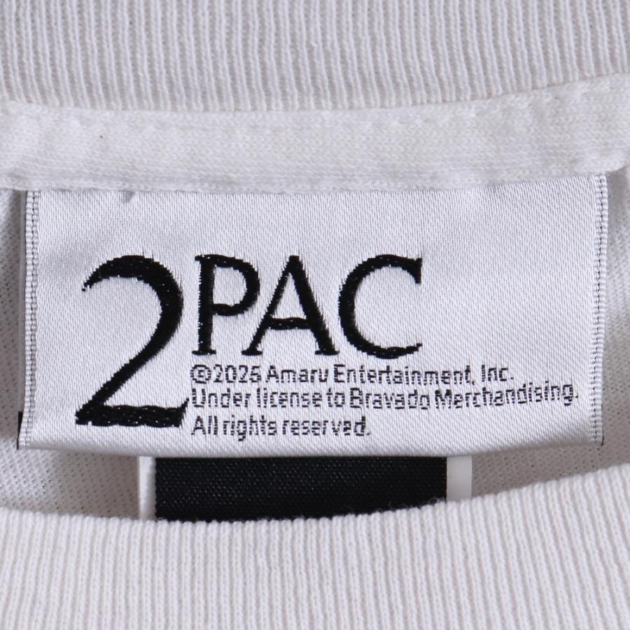 新品未使用 SAINTMICHAEL セントマイケル 2PAC 半袖Tシャツ サイズL SM-HR8-0000-C15 ホワイト 中古 4b001574 SAINT M×××××× (セントマイケル) × 2PAC / S/S T-SHIRT_2PAC