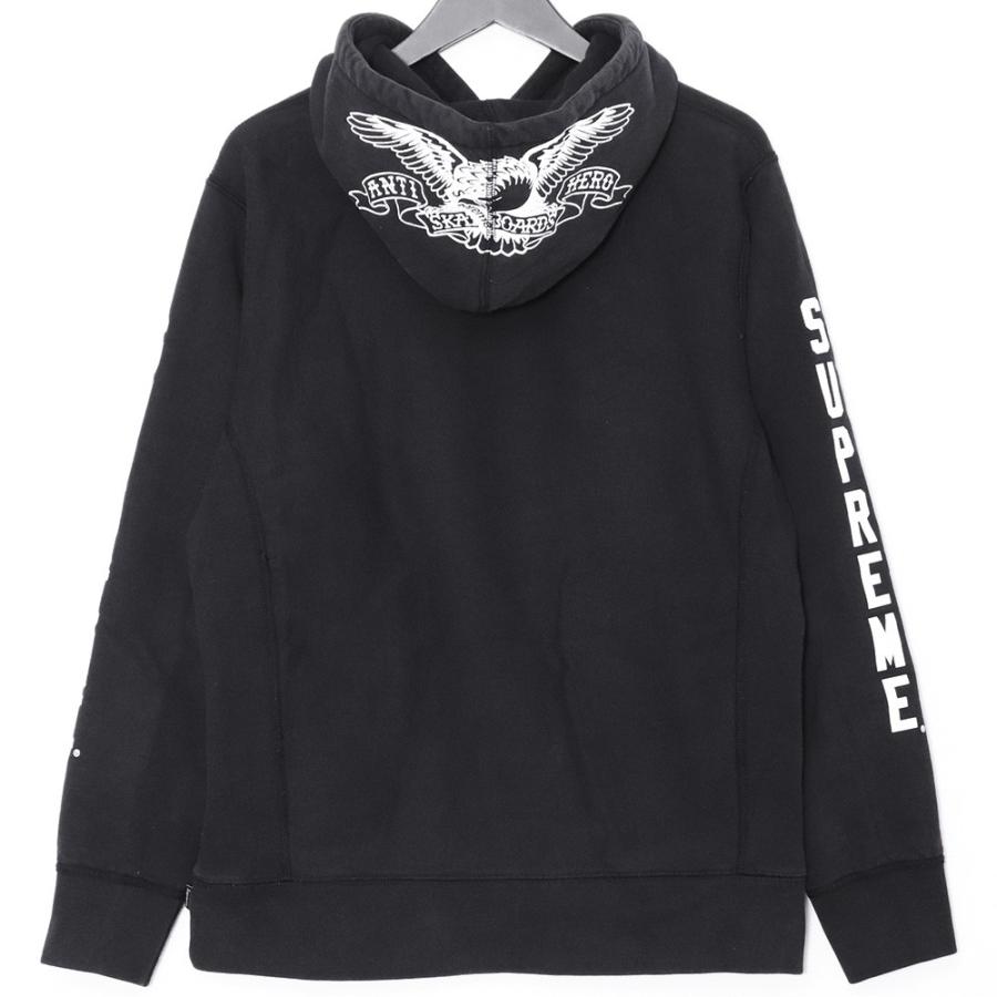 SUPREME × ANTIHERO Hooded Sweatshirt Mサイズ ブラック シュプリーム