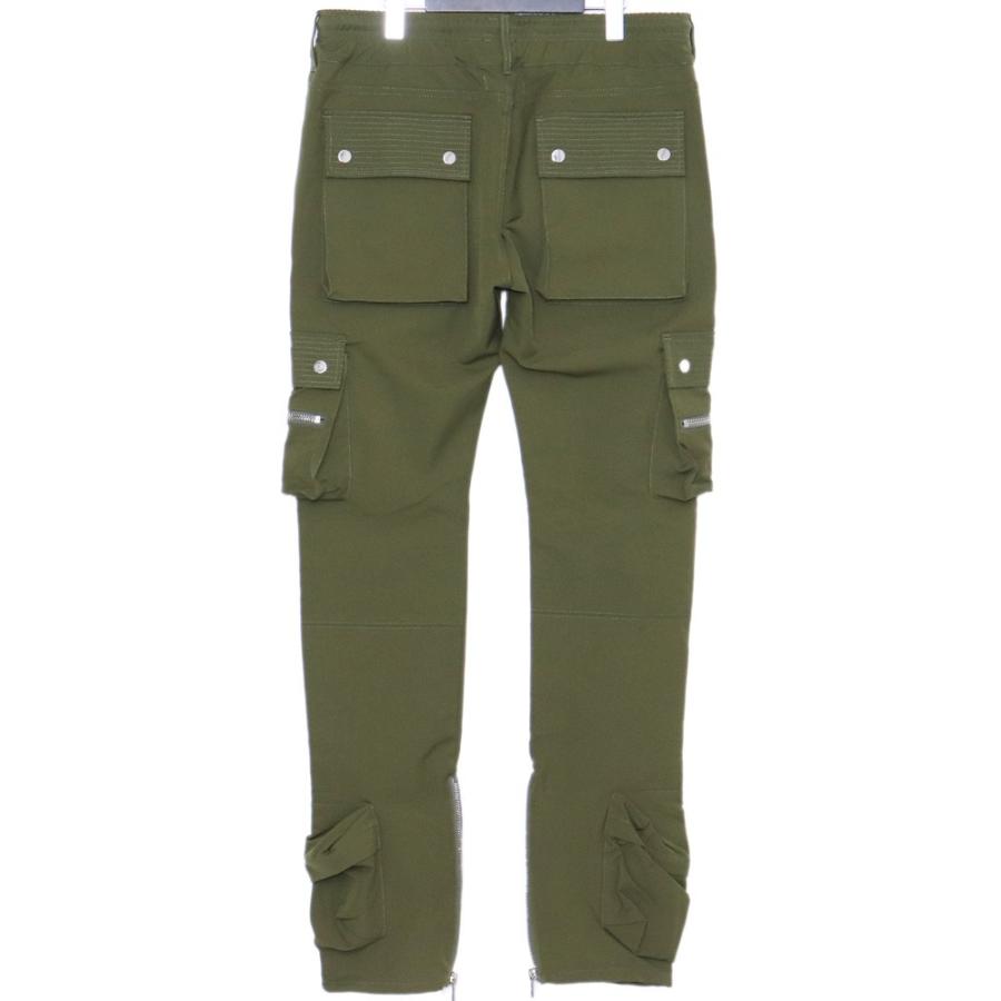 未使用MLVINCE オリーブカーキメルヴィンス タイプ4 スリムカーゴパンツ MLVINCE TYPE-4 SLIM CARGO PANTS サイズ34 オリーブカーキ メルヴィン