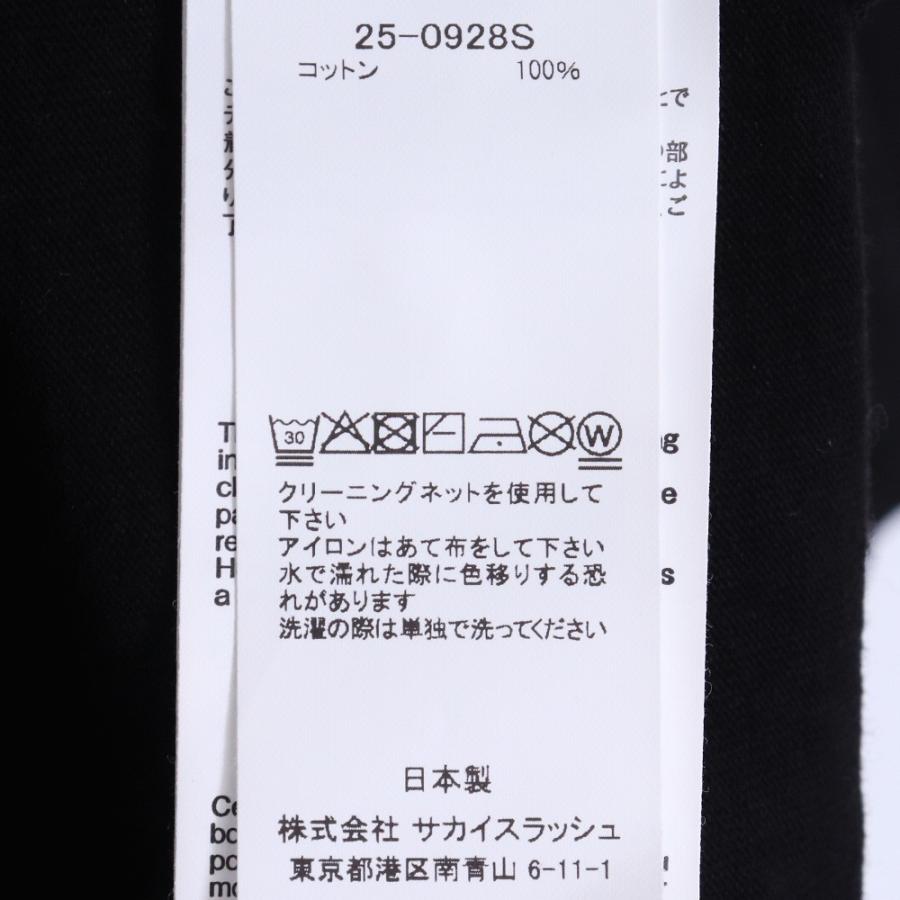 SACAI × WTAPS Print T-Shirt SS Cotton サイズ3 ブラック 25-0928S