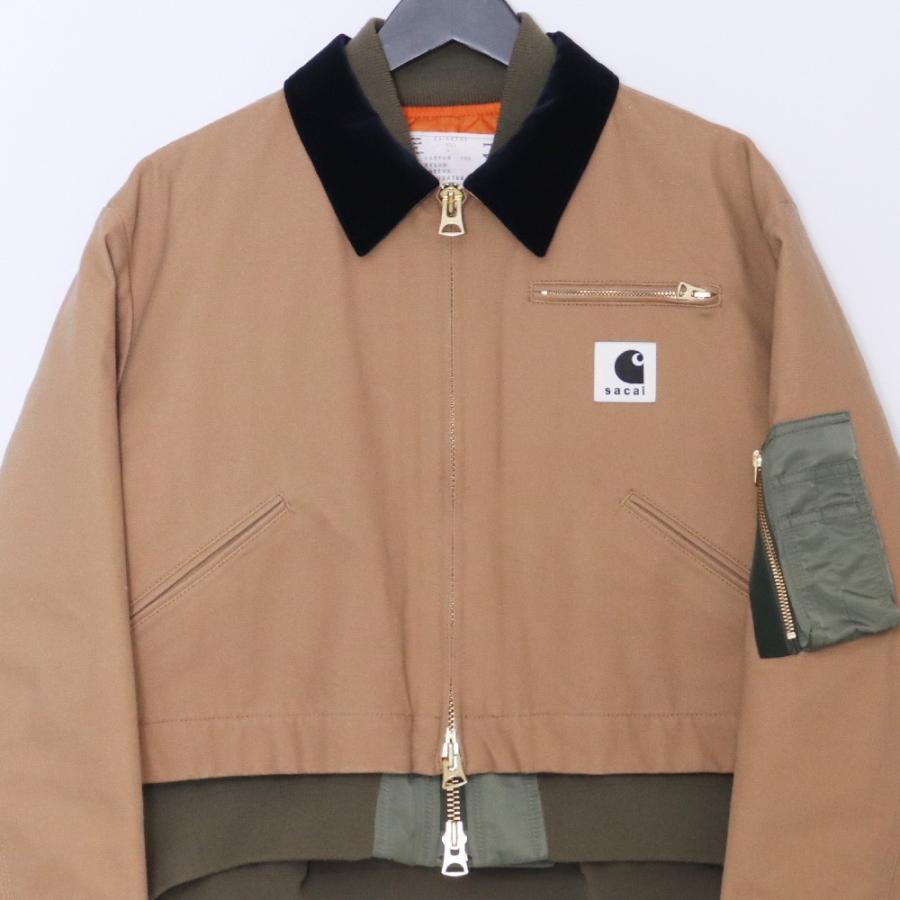 SACAI × CARHARTT WIP Canvas MA-1 Jacket Detroit サイズ4 ベージュ