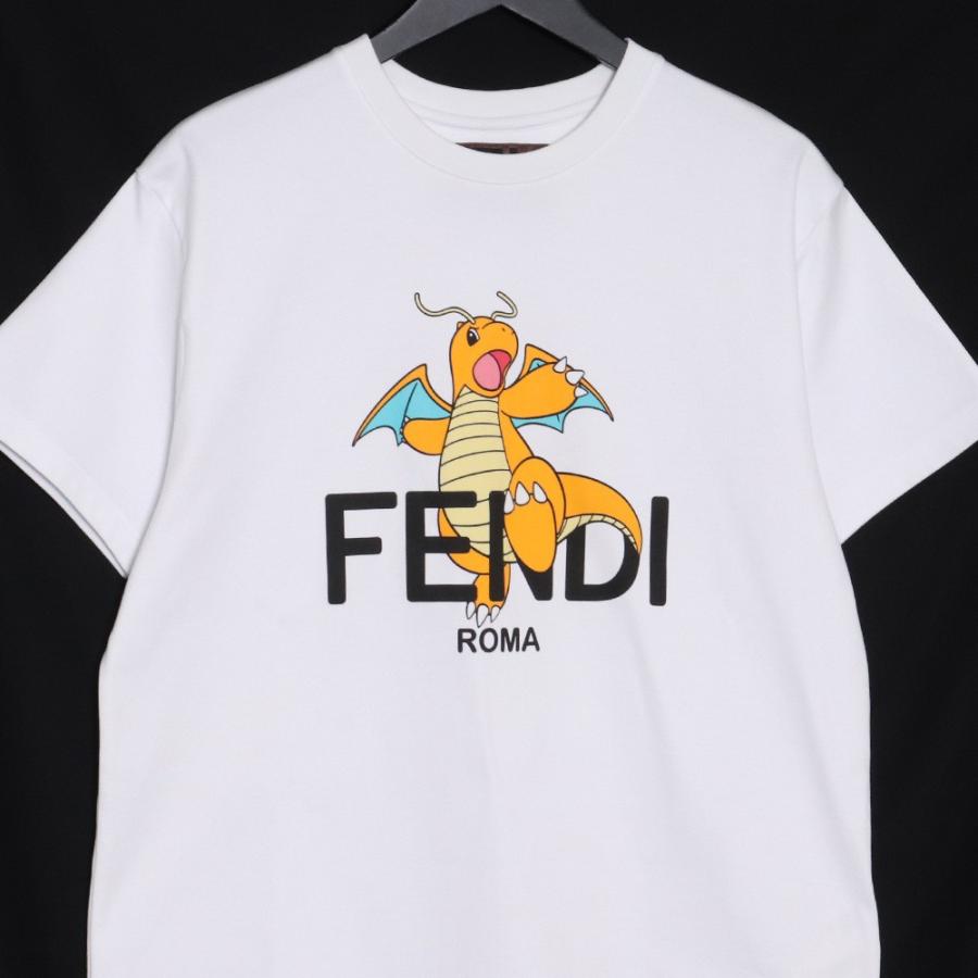 FENDI × FRAGMENT POKEMON T-shirt XSサイズ ホワイト FY1144 FENDI × FRAGMENT POKEMON T-shirt XSサイズ ホワイト FY1144