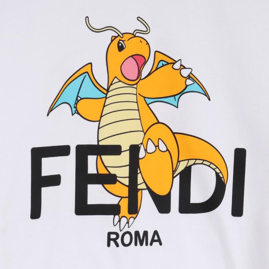 FENDI × FRAGMENT POKEMON T-shirt XSサイズ ホワイト FY1144 FENDI × FRAGMENT POKEMON T-shirt XSサイズ ホワイト FY1144