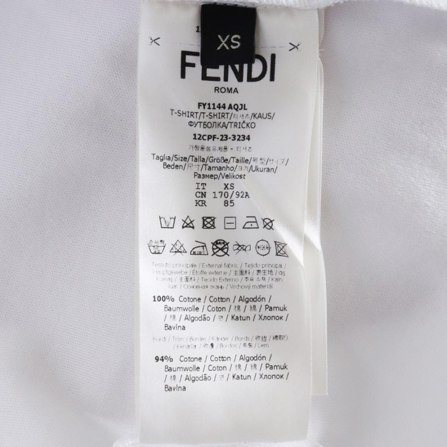 FENDI × FRAGMENT POKEMON T-shirt XSサイズ ホワイト FY1144 FENDI × FRAGMENT POKEMON T-shirt XSサイズ ホワイト FY1144