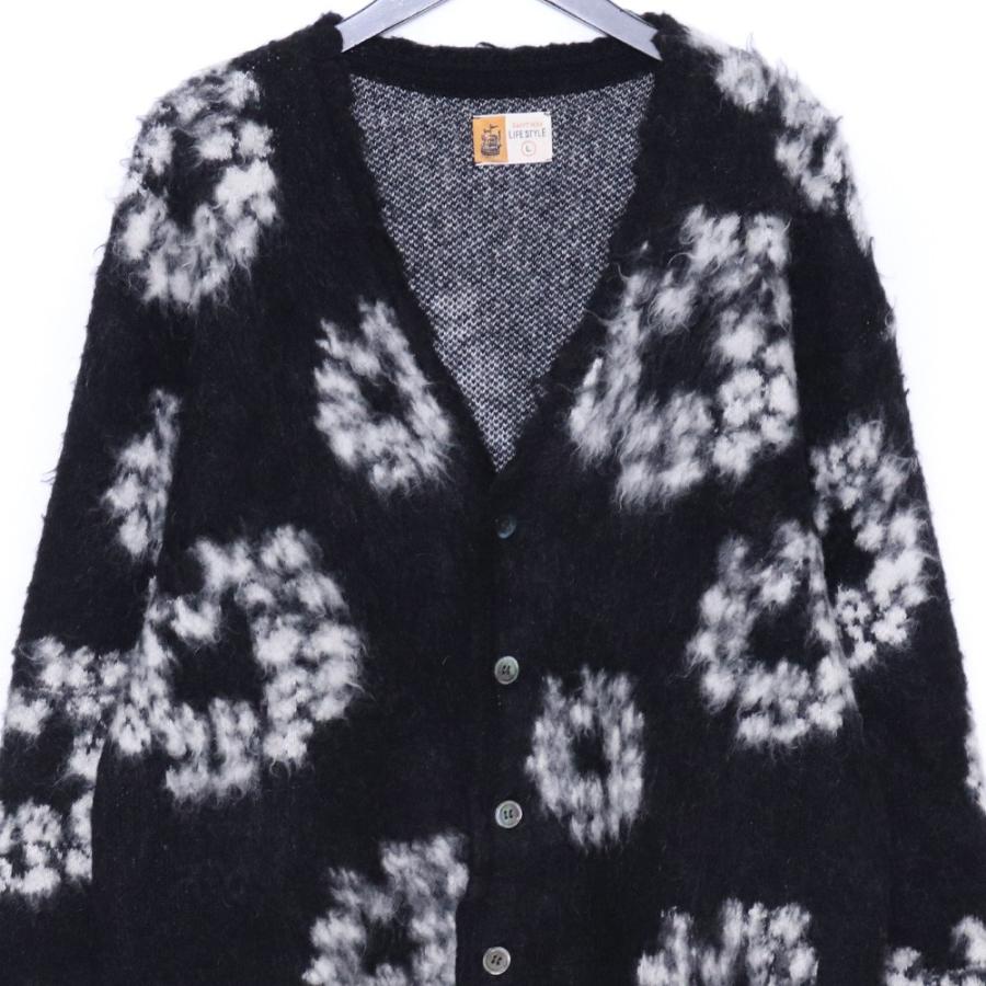 SAINT MICHAEL × DENIM TEARS MH CARDIGAN CT WRTH Lサイズ ブラック