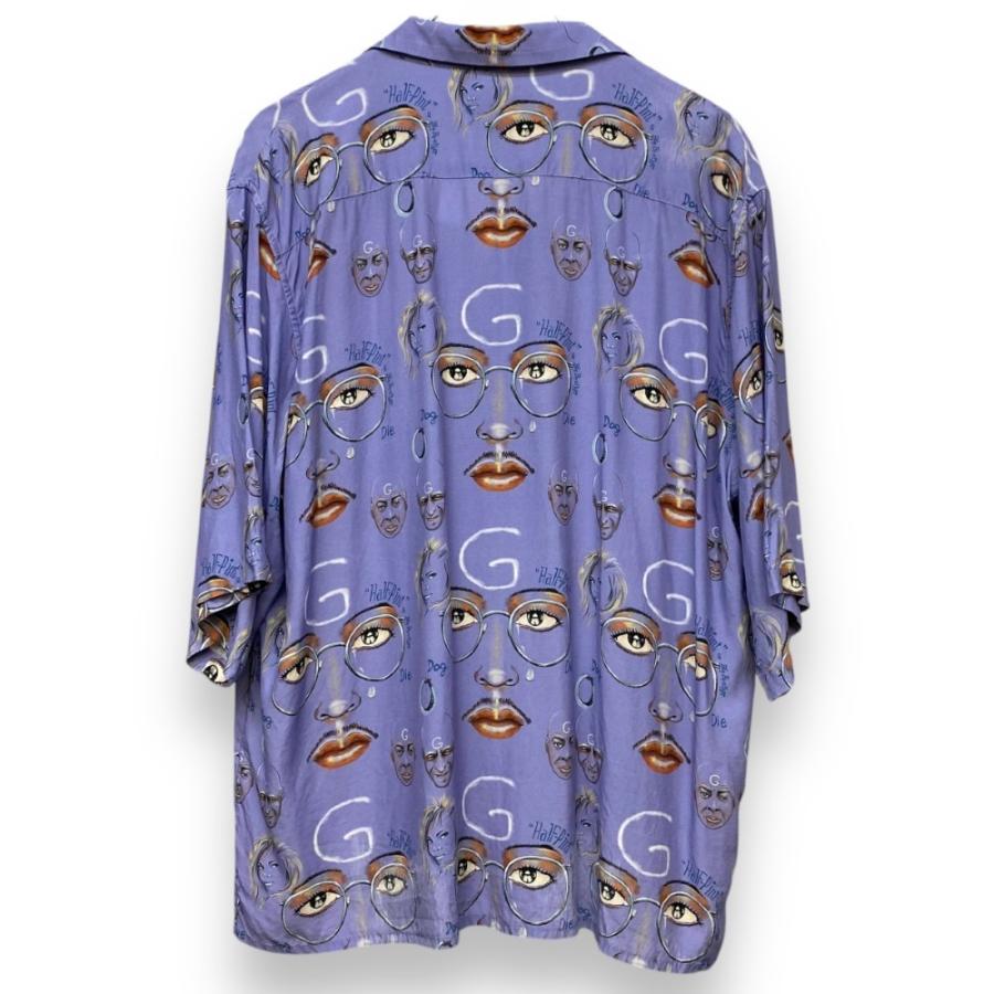 BLACKWEIRDOS 23SS Aloha Shirt Lサイズ パープル 23SS-SH02 ブラック 