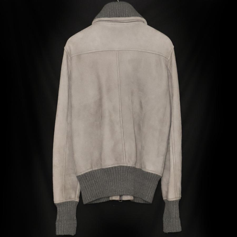 GIORGIO BRATO ムートンレザージャケット サイズ50 グレー 5233