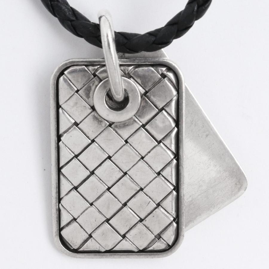 BOTTEGAVENETA イントレチャートネックレス シルバー925 ボッテガ 