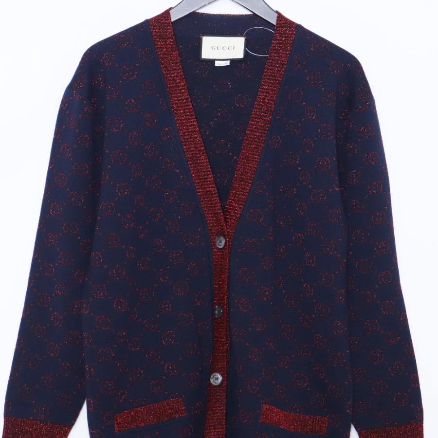 GUCCI インターロッキングG ウール ナイロン カーディガン Sサイズ