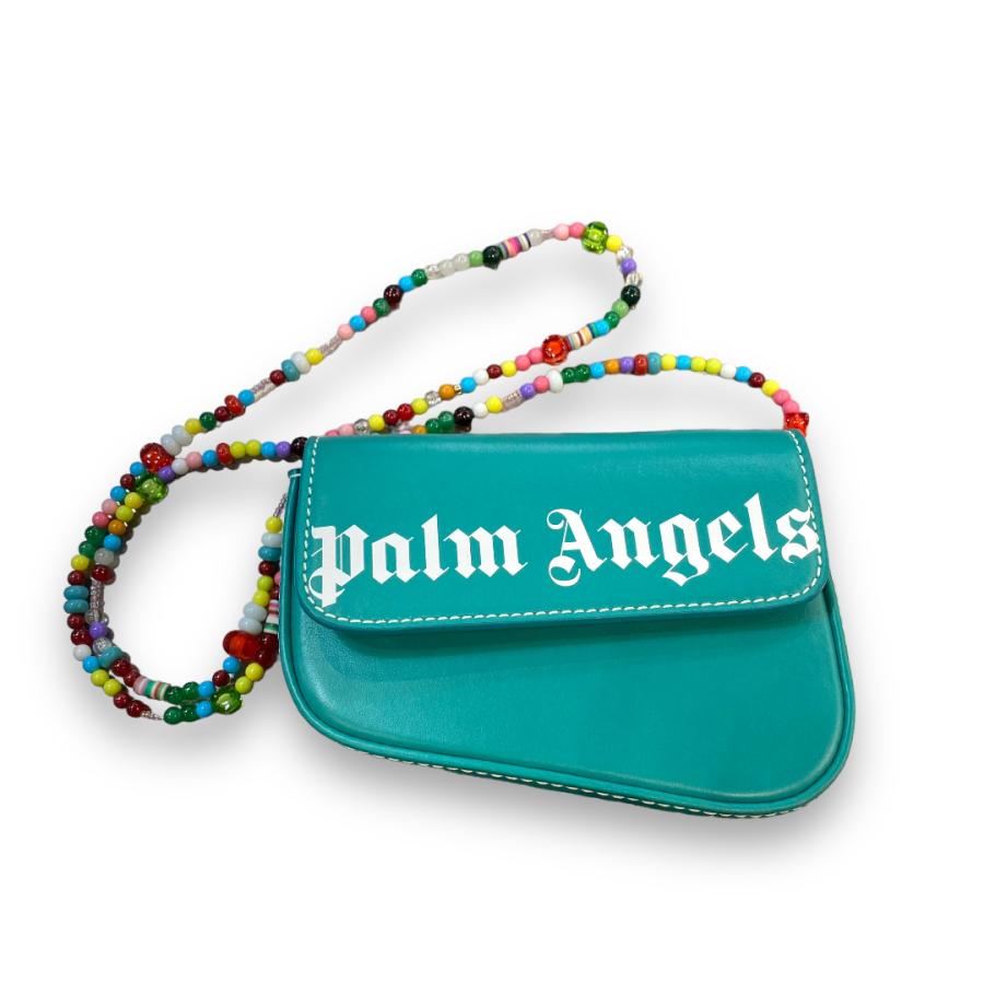 PALM ANGELS ビーズストラップミニショルダーバッグ グリーン 