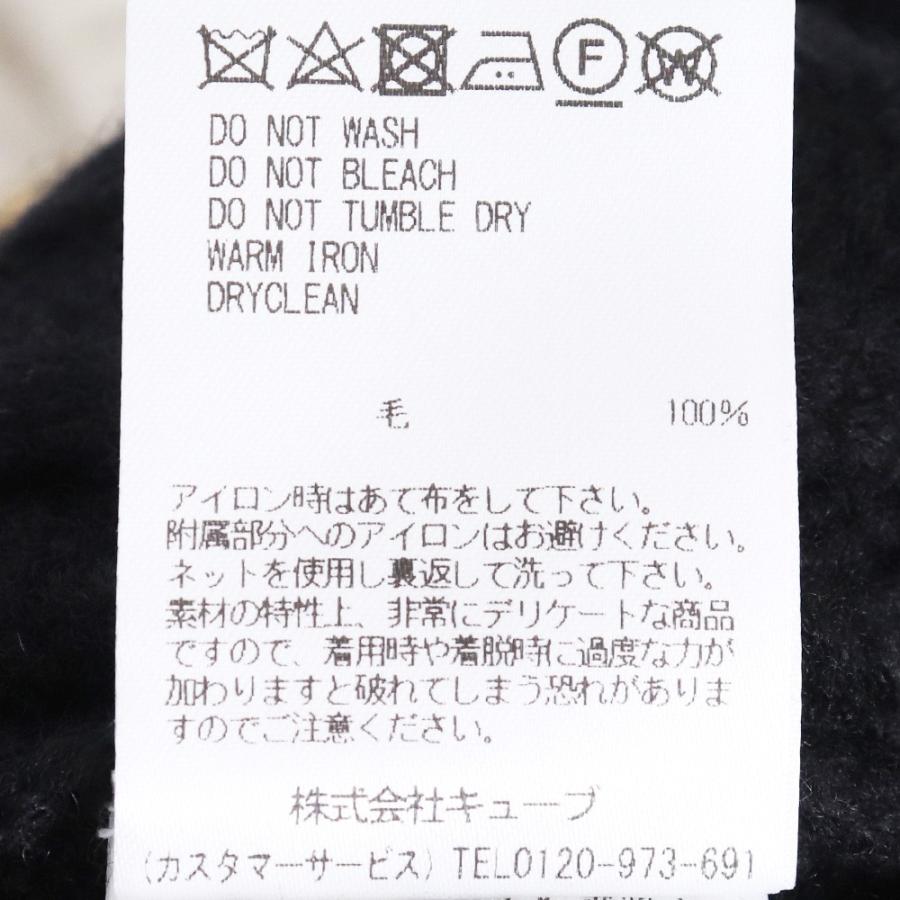 未使用 MARK & LONA York V-Neck Cable Knit サイズ50 ブラック MLM-4C