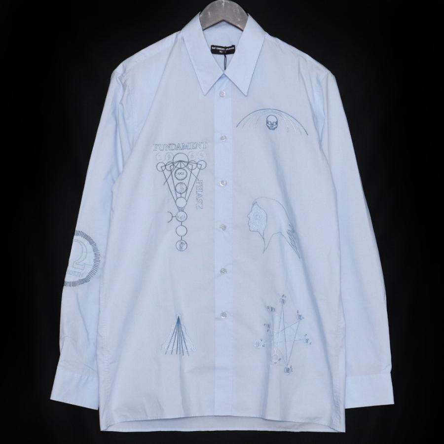 未使用 RAF SIMONS ARCHIVE 宗教期 Embroidery Shirt サイズ46 未使用 RAF SIMONS ARCHIVE 宗教期 Embroidery Shirt サイズ46