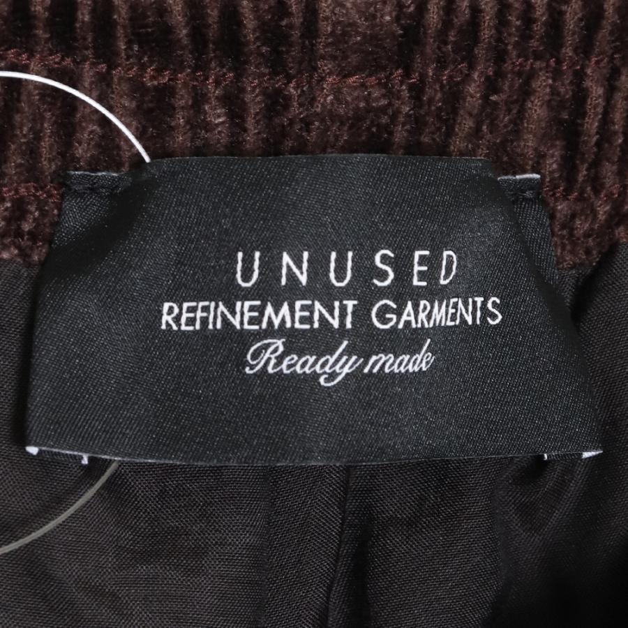 UNUSED 21AW VELOUR TRACK PANT サイズ2 ブラウン UW0980 アンユーズド