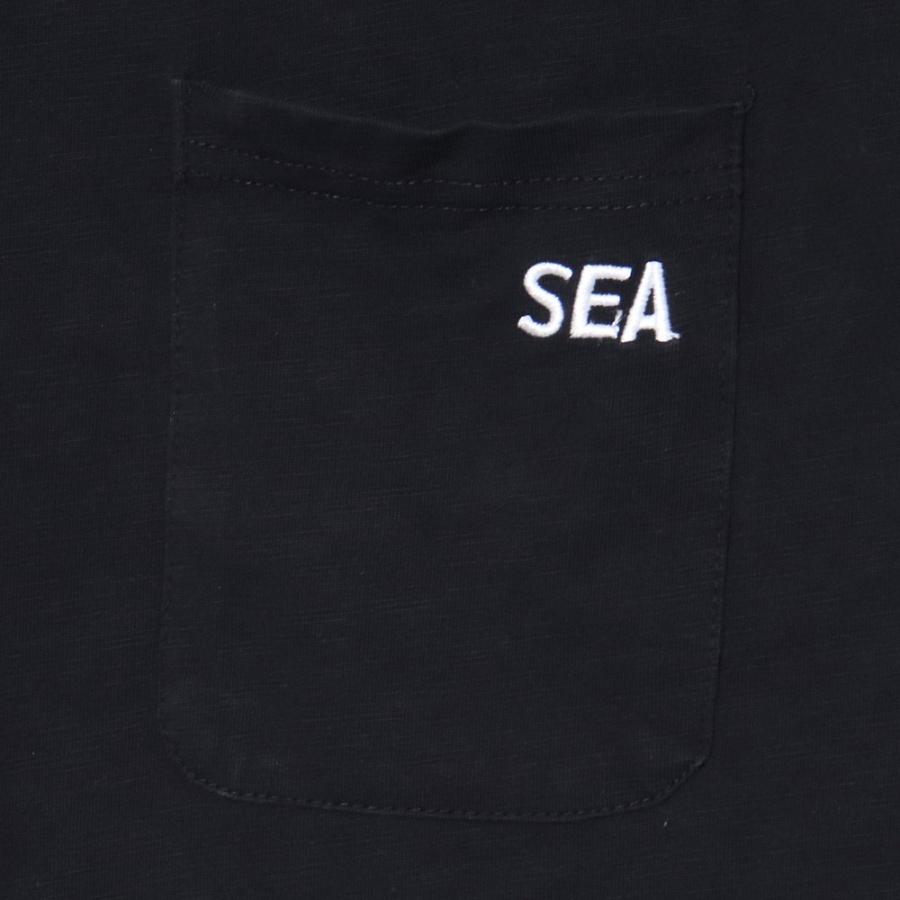WIND AND SEA 1枚のみ 2P POCKET S/S TEE Mサイズ ブラック WDS-O-ESS