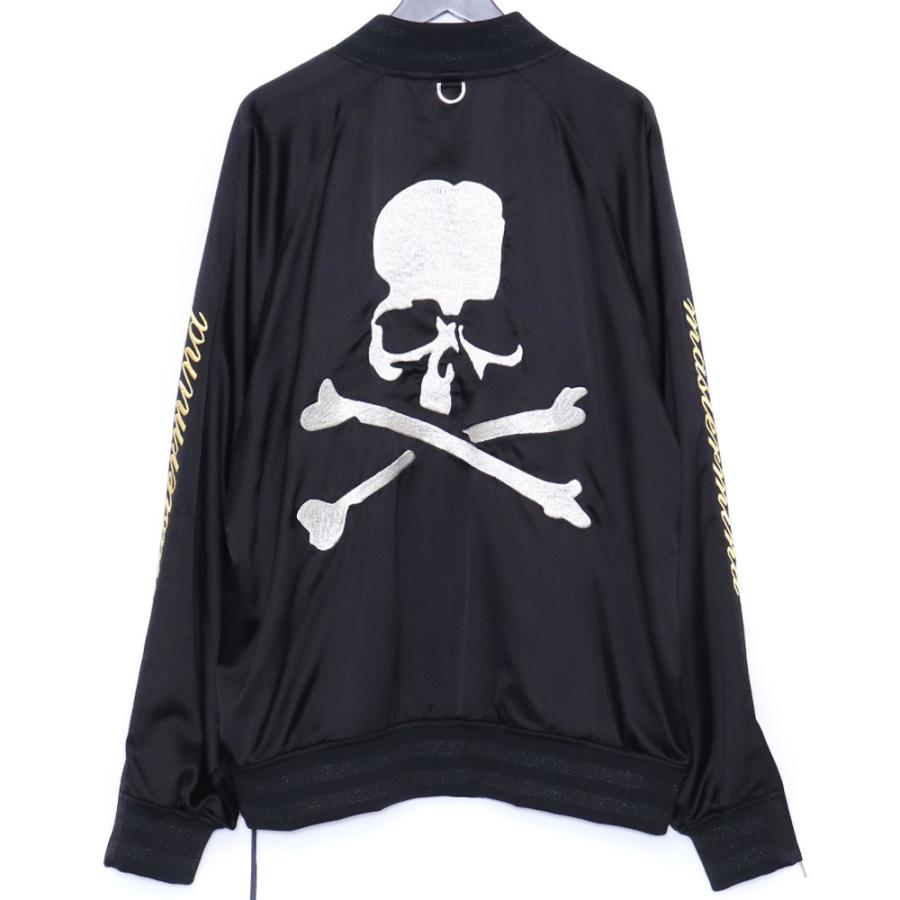 未使用級　mastermind JAPAN  スカル　刺繍　黒 未使用 MASTERMIND JAPAN SOUVENIR JACKET XLサイズ ブラック MJ24E12