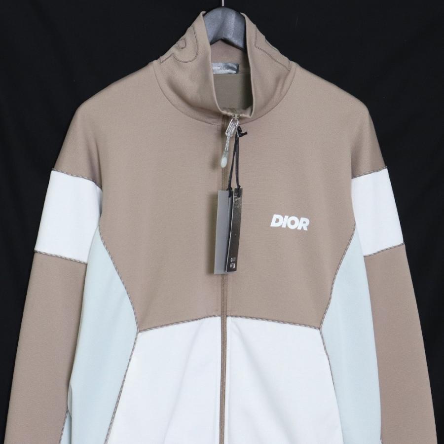 DIOR ロゴトラックジャケット Sサイズ ベージュ 393J431A0776 DIOR ロゴトラックジャケット Sサイズ ベージュ 393J431A0776