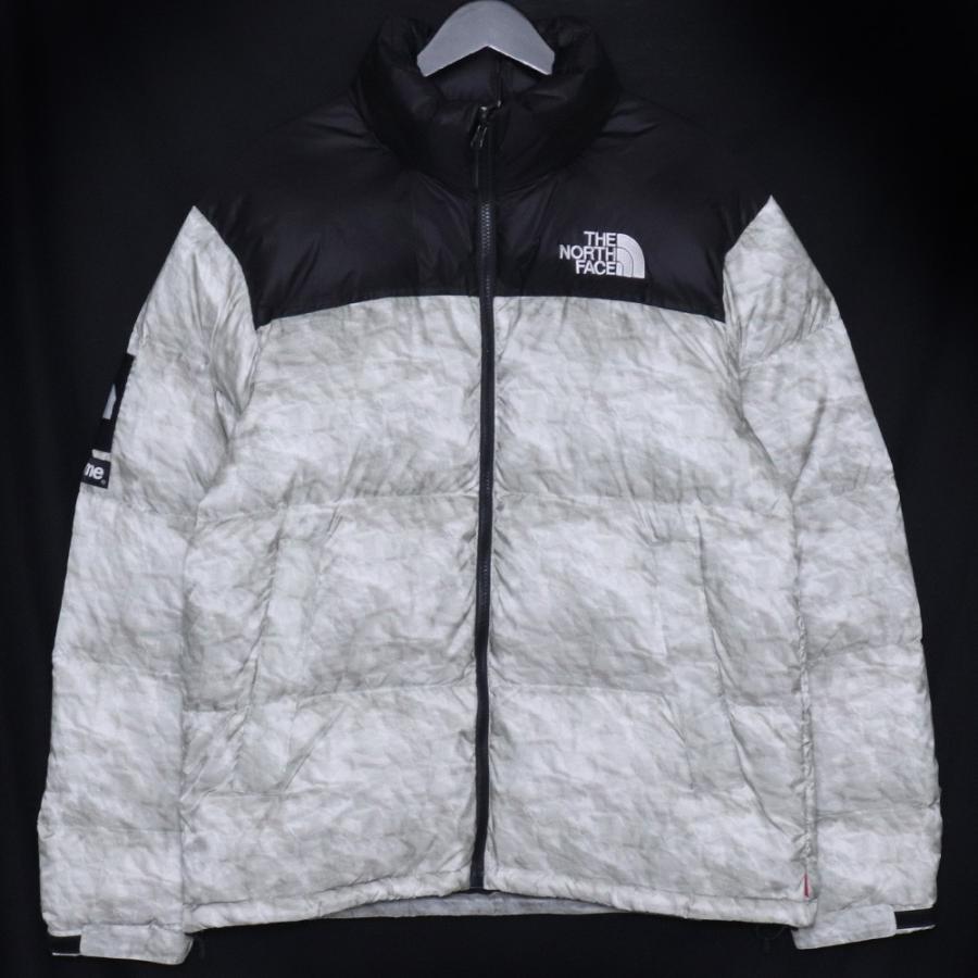 SUPREME × THE NORTH FACE Nuptse Jacket White Paper Print Mサイズ