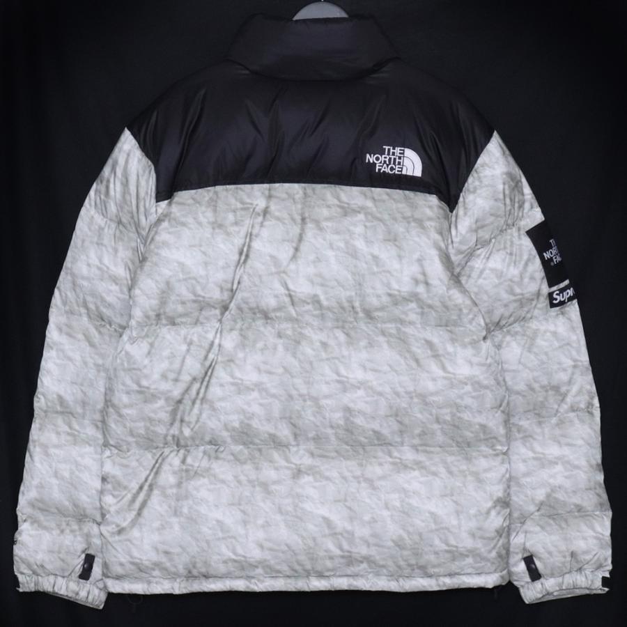 SUPREME × THE NORTH FACE Nuptse Jacket White Paper Print Mサイズ