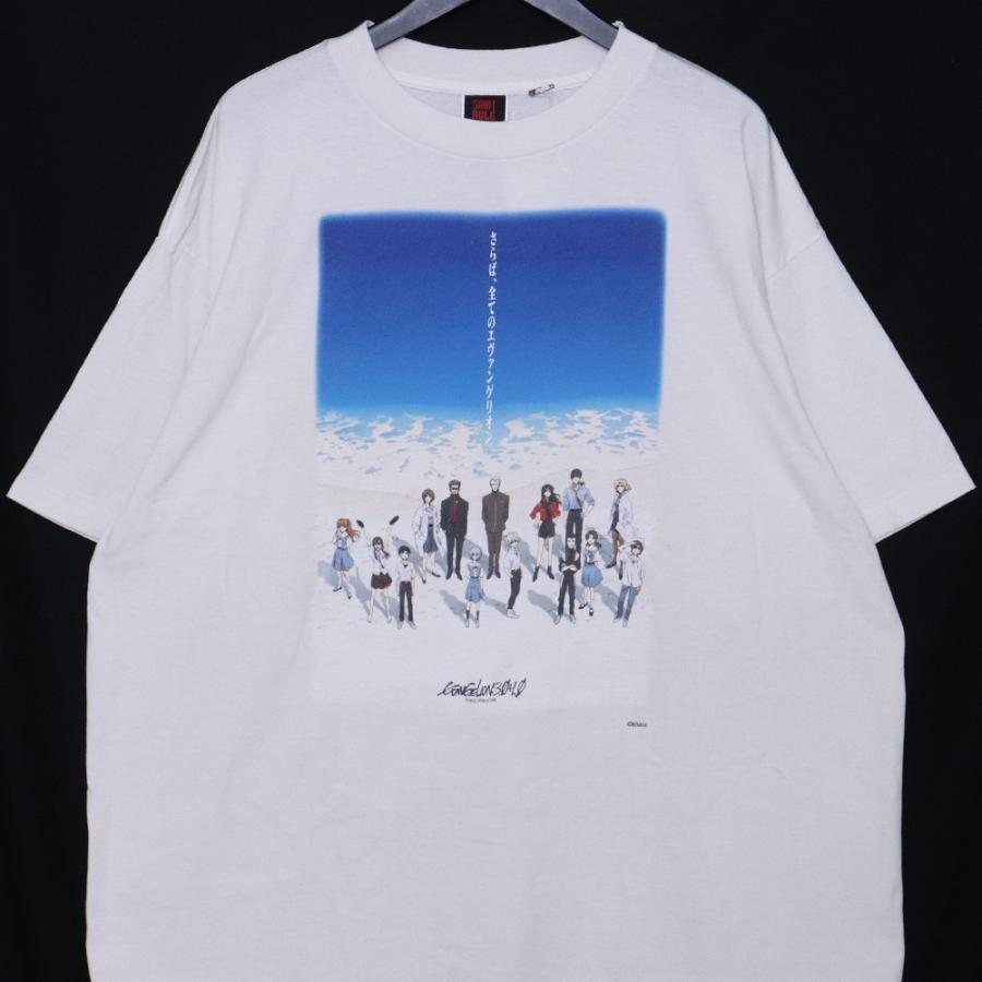 未使用 SAINT MICHAEL EV SS TEE XLサイズ ホワイト ブルー SM-HR8-000