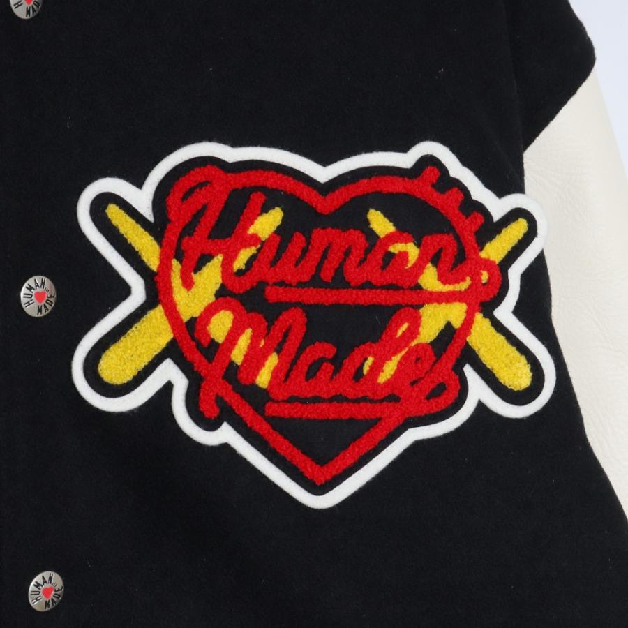 HUMAN MADE × KAWS VARSITY JACKET XLサイズ ブラック ヒューマン 