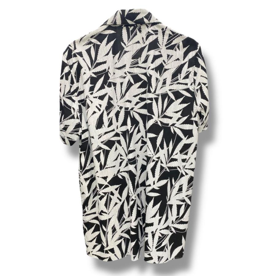 AMIRI Leaf Tencel SS Shirt Sサイズ ブラック ホワイト 150712 アミリ