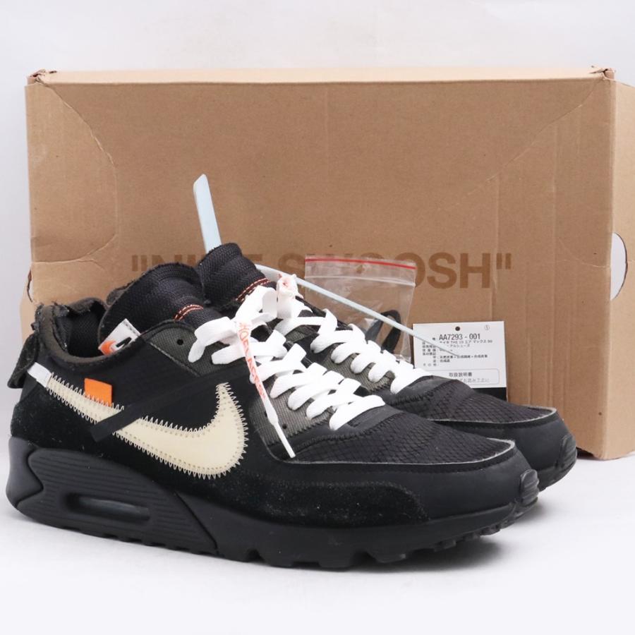 28.5cm NIKE × OFF-WHITE AIR MAX 90 BLACK/CORN AA7293-001 ナイキ 