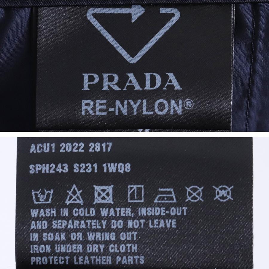 未使用 PRADA RE-NYLON トライアングルロゴプレート ナイロンカーゴ