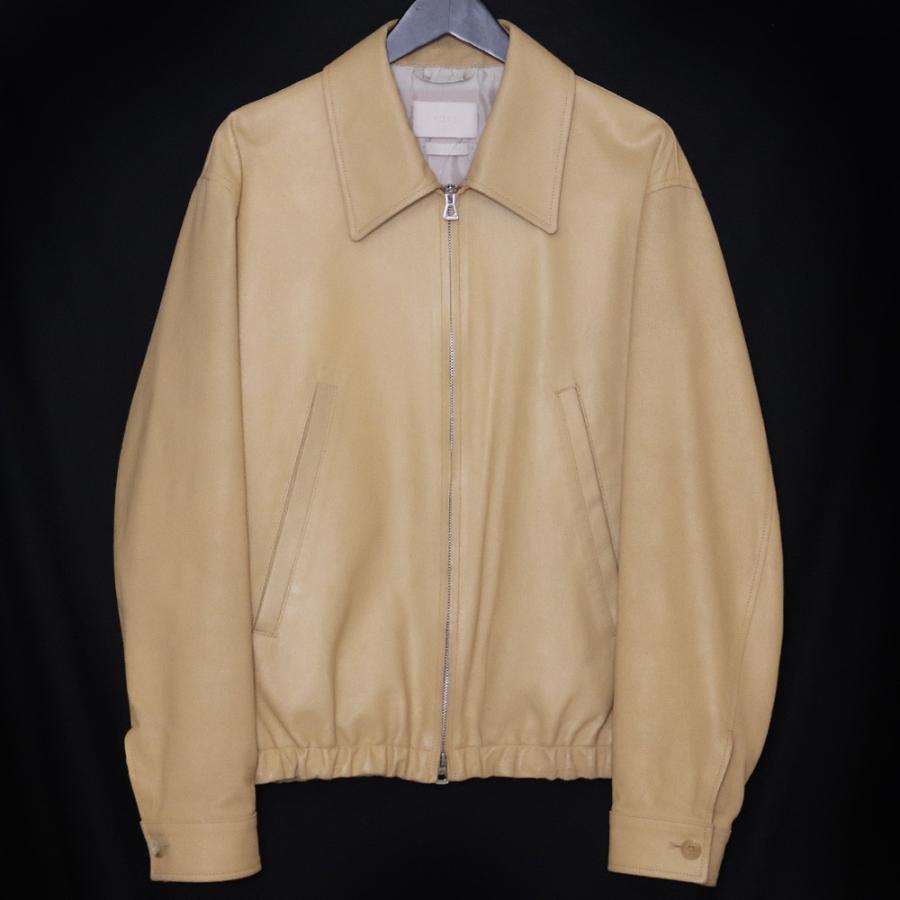 YOKE LEATHER ZIP BLOUSON サイズ3 キャメル YK25SS0903B ヨーク