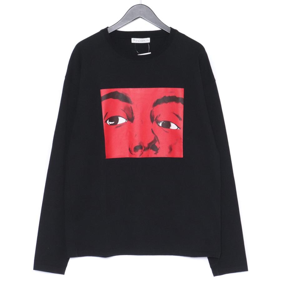 J.W. ANDERSON Eyes Printed Long Sleeves T-shirt Lサイズ ブラック 