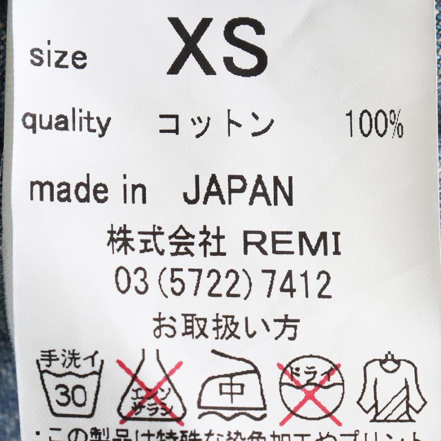 REMI RELIEF スタッズデニムワンピース XSサイズ インディゴ RN128390