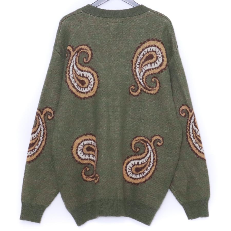 CHALLENGER BIG PAISLEY CARDIGAN Lサイズ CHALLENGER BIG PAISLEY CARDIGAN Lサイズ オリーブカーキ CLG-KN024