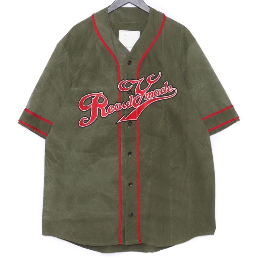 READYMADE BASE BALL SHIRT サイズ2 カーキ RE-C0-KH-00-00-76 レディ