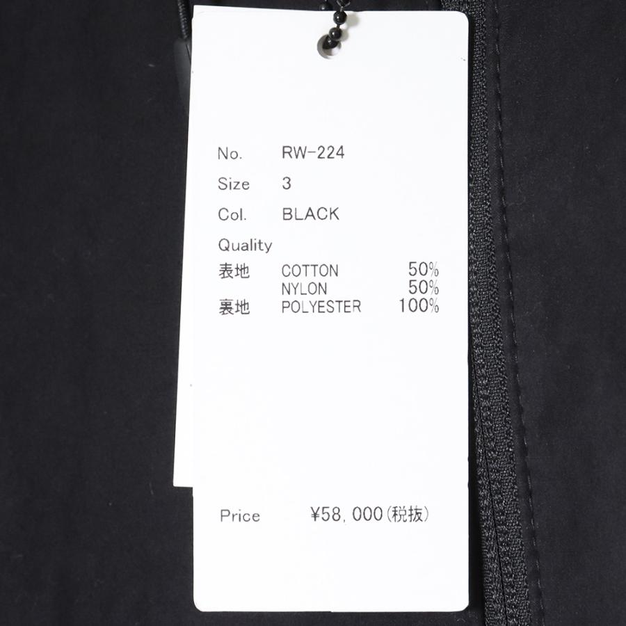 RIPVANWINKLE 20SS Anorak Hoodie サイズ3 ブラック RW-224 RIPVANWINKLE 20SS Anorak Hoodie サイズ3 ブラック RW-224