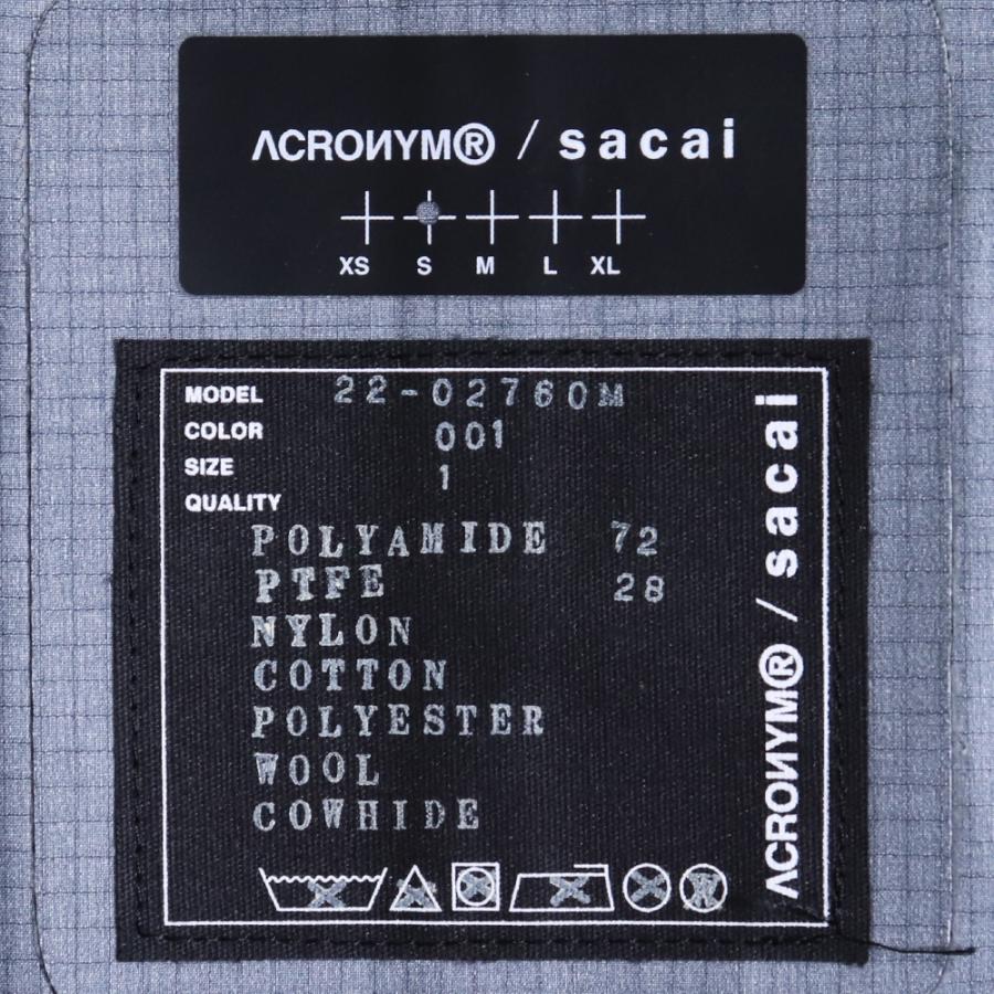 SACAI × ACRONYM TRENCH COAT サイズ1 ブラック 22-02760M サカイ
