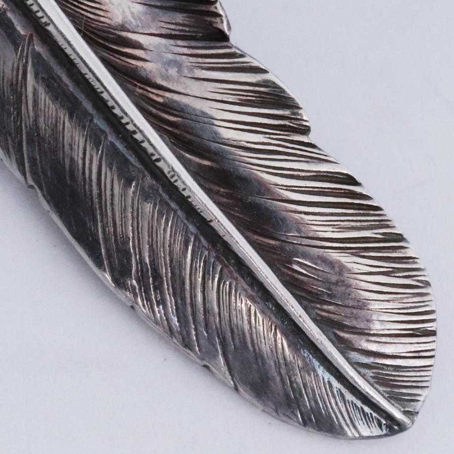 LARRY SMITH EAGLE HEAD FEATHER PENDANT No.49 シルバー EFNL-0049