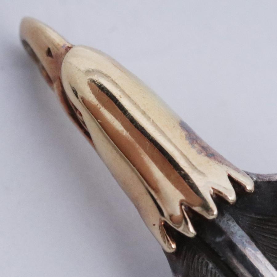 LARRY SMITH EAGLE HEAD FEATHER PENDANT No.49 シルバー EFNL-0049