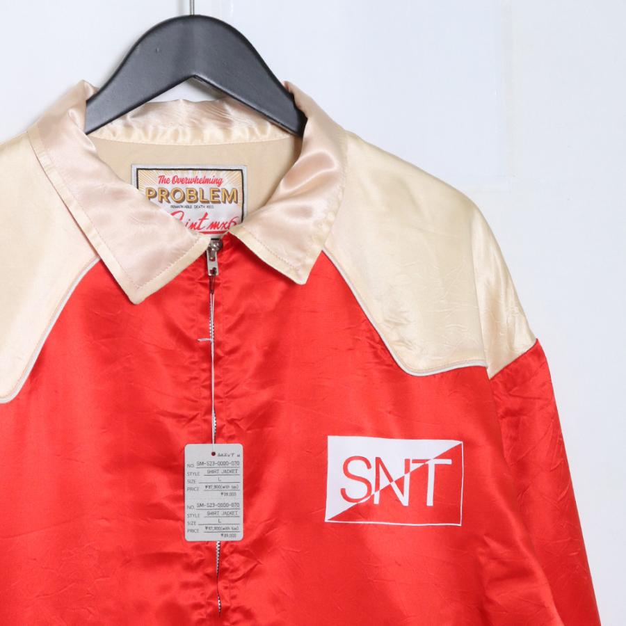 未使用 SAINT MICHAEL 23SS SHIRT JKT WESTERN Lサイズ RED PINK 未使用 SAINT MICHAEL 23SS SHIRT JKT WESTERN Lサイズ RED PINK