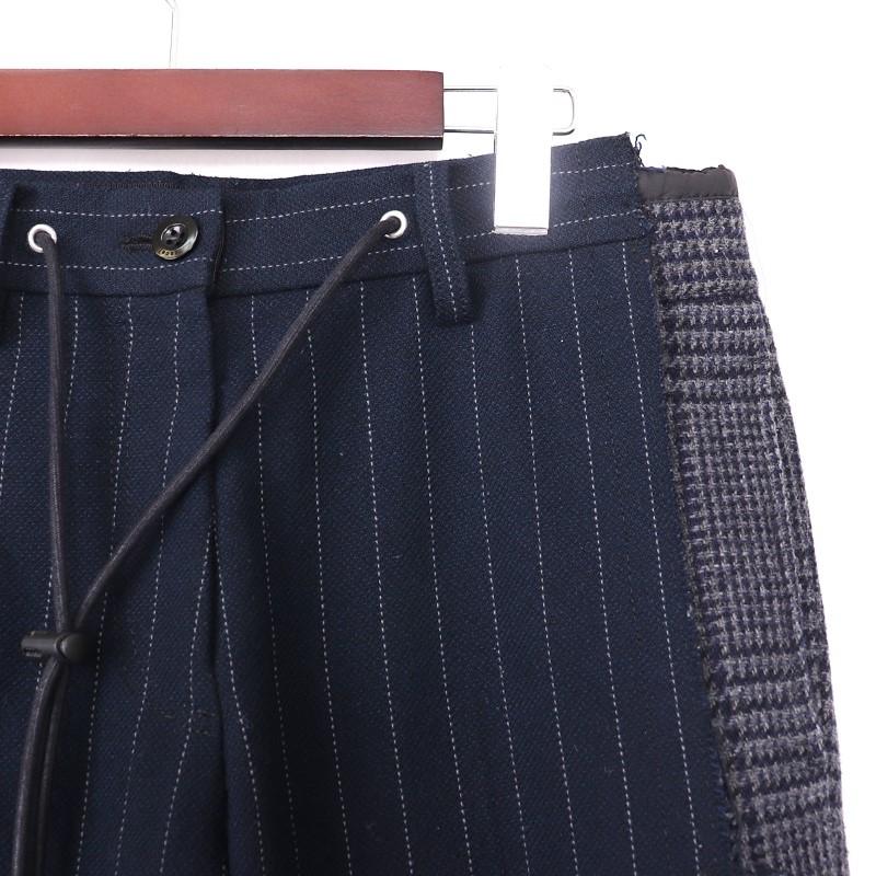 SACAI STRIPE TROUSERS サイズ1 ネイビー 18-04018 サカイ ストライプ