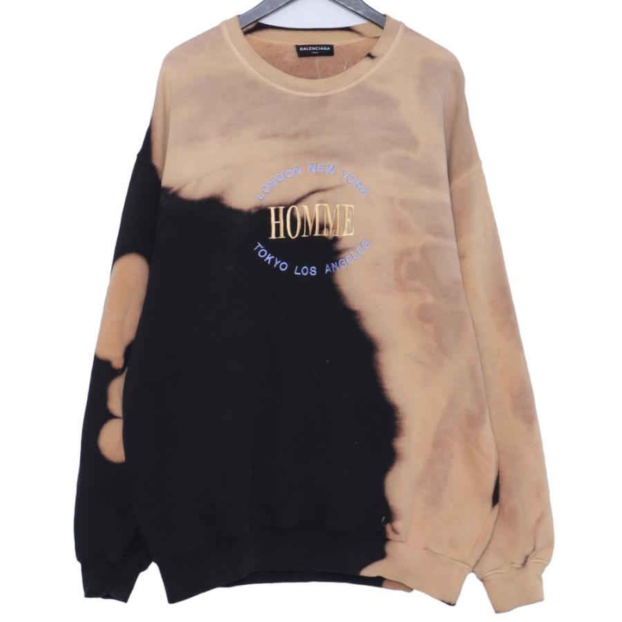 バレンシアガブリーチスウェットbalenciaga homme